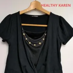 【HEALTHY KAREN・ヘルシーカレン】 カットソー トップス 半袖 Lのサムネイル