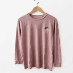 オニール Tシャツ クルーネック 長袖 花 S 桃 綿 デイリー ピンク ロンTのサムネイル