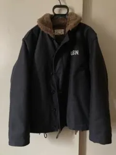 HOUSTON ヒューストン　N-1デッキジャケット　ネイビー　サイズ36