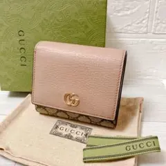 グッチ GUCCI GG マーモント 二つ折り 折り財布 レディース ON467