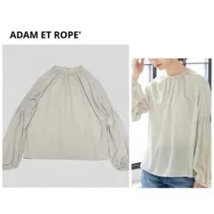 美品 ADAM ET ROPE' アダムエロペ プリントパフスリーブブラウスのサムネイル