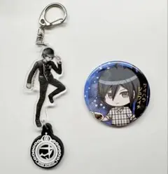 ダンガンロンパV3 最原終一 アクリルラバーキーホルダー 缶バッジ セット
