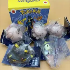 未使用 ポケットモンスター 蓄光フィギュアチャーム 3種5個セット おまけ付き