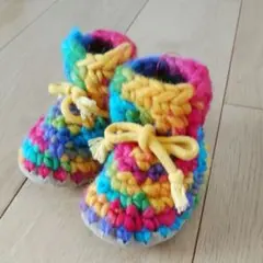 ニット ファーストシューズ