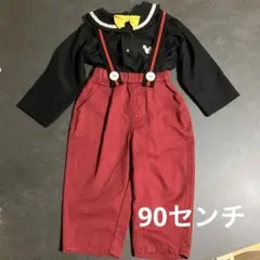 新品未使用タグ付き　リトシー　ミッキーなりきり　セットアップ　90センチ