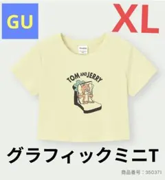 ♦未使用品♦GU　TOM and JERRY グラフィックミニT　XＬサイズ