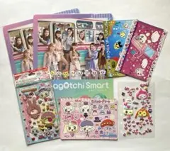 たまごっちNiziUコラボ下敷き&シール&シール帳台紙