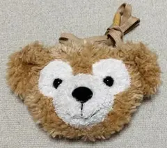 フェイス型 ポーチ コインケース付きパスケース ポシェット ダッフィー