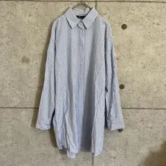 ZARA ストライプシャツ オーバーサイズシャツ オーバーサイズ