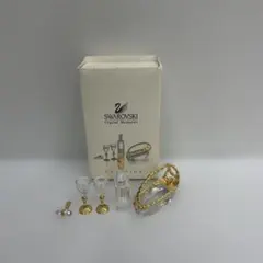 Swarovski　ワインボトルとグラス　ミニチュアセット　235676のサムネイル