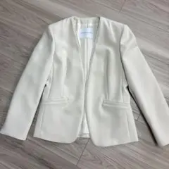 TOMORROWLAND アイボリー ノーカラージャケット