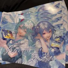 初音ミク 星街すいせい ロッテ クリアファイル 2種×2枚のサムネイル