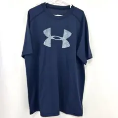 アンダーアーマー キッズ Tシャツ YLG 150 ネイビー 半袖 スポーツ