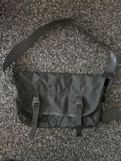 ブラックメッセンジャーバッグ ミリタリー 古着 ヴィンテージ ショルダー