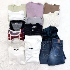 レディース まとめ売り ニット トップス カーディガン デニム