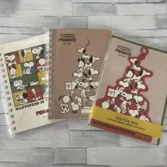 スヌーピー 75周年記念 リングノート＆ダイカットカードレター