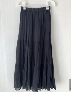 ユニクロ ティアードロングスカート