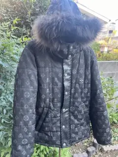 y2k Be Ambition フード付きダウンジャケット　スカル