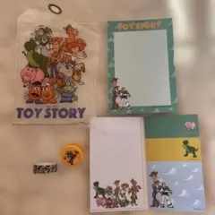 トイストーリー メモ帳　マスキングテープ　クリップ　セット