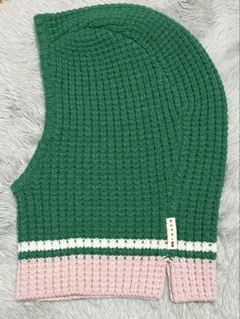 MARNI ユニクロ　コラボ　ニットフード バラクラバ グリーンのサムネイル