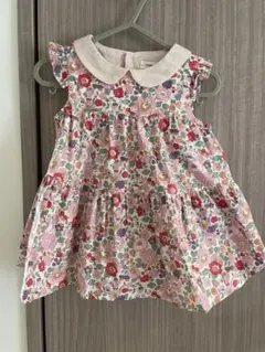 センスオブワンダー リバティ　花柄　ワンピース 90