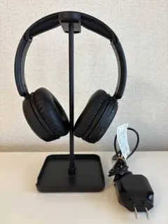 JVC ワイヤレスステレオヘッドホンHA-S68BN-B 充電器・スタンド付きのサムネイル