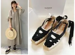 【新品・未使用】ペリーコサニー　エスパドリーユ　リボン　サンダル　40 フラット