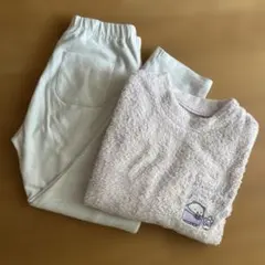 すみっこぐらし 薄ピンク フリース パジャマセット 140