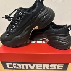 CONVERSE REACT ブラックスニーカー 23.5