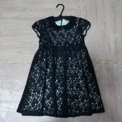 黒 レース ワンピース フォーマル 130