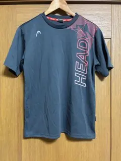 美品HEAD グレー Tシャツ Mサイズ　オレンジ