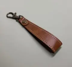 【レザー スマホストラップ】ブラウン