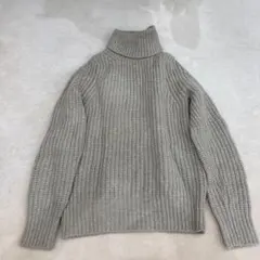SLOANE グレージュ　タートルネックセーター　サイズ3
