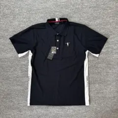 T-MAC メンズ ゴルフ ポロシャツ LL ネイビー 新品のサムネイル