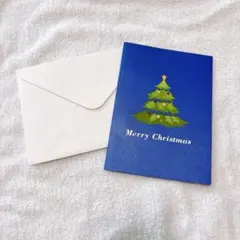 クリスマスカード 立体 3D クリスマスツリー ポップアップ グリーディング