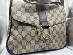 激レア GUCCI グッチ ショルダーバッグ レザー ggスプリーム PVCのサムネイル