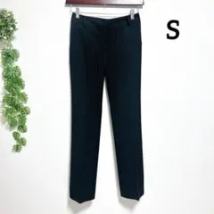 ナチュラルベーシックビューティー・S ストレートパンツ ビジネス 紺