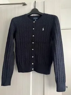 美品☆Polo Ralph Lauren ケーブル編みカーディガン L/G