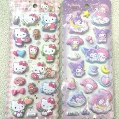 【正規品】サンリオ　もちもちマシュマロシール　2枚セット　シール