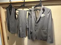 M】renissance メンズ スーツ カーキ色 上下セット 美品 おしゃれ 