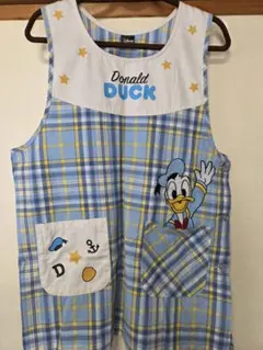 Disney Donald Duck エプロン チェック柄のサムネイル