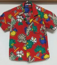 ミキハウス サファリ柄 子供用アロハシャツ 110cm