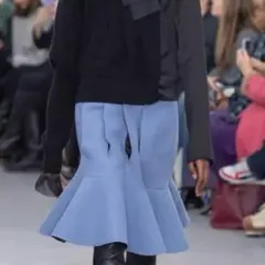 sacai サカイ シアープリーツワンピース チェック アシンメトリー
