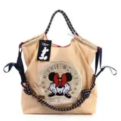 ミニーマウス エコバッグ ストラップ付き