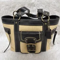 【美品】coach コーチ　かごバッグ M05K-113　トートバッグ　y2k