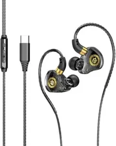 【未使用品＊高音質】HiFiステレオ3D有線イヤホン＊USB-TypeC接続のサムネイル