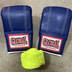 GLOBAL SPORTS ボクシンググローブ バンテージセット M - メルカリ
