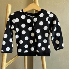 H&M ベビー　子供服　長袖カーディガン　水玉　80cm 匿名配送