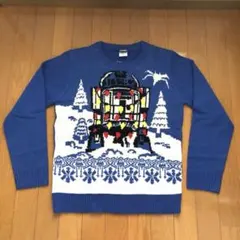 【新品】スターウォーズ STAR WARS ニット　セーター　Ｒ２-Ｄ２　XL
