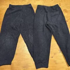 ユニクロ　ネイビー　もこもこパンツ　130 2枚セット